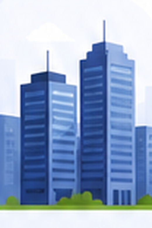 Corporate office towers illustration
