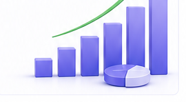 Rising bar chart illustrating sustained business growth